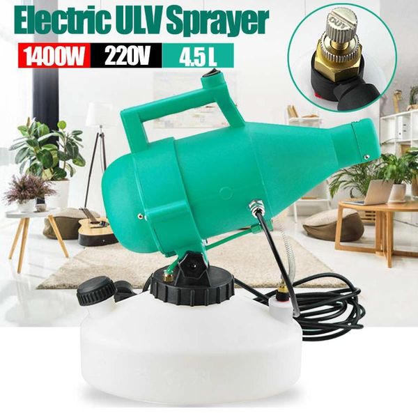 

220v 1400w electric ulv fogger sprayer cold fogging 4.5l ultra low volume nebulizer sterilizer for disinfection atomizer