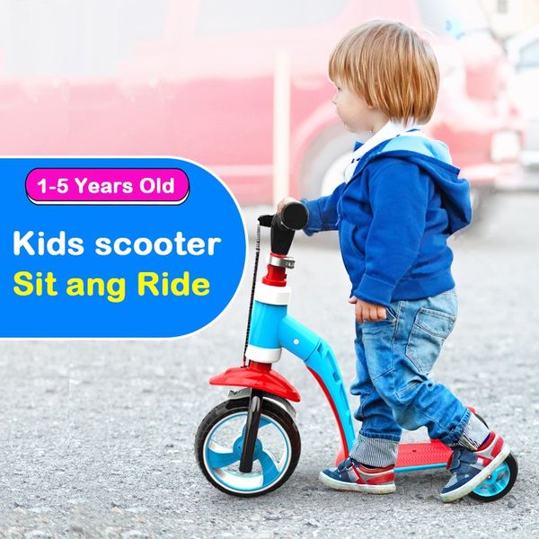 

kids scooter baby balance bike walker 2 in 1 ride on toys baby tricycle children folding bike suitable 0-36 monthes kid