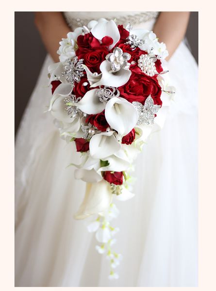 

wedding favors holding flowers bride wedding bouquet knot wedding simulation flower wrist brooch small fresh calla lily phalaenopsis