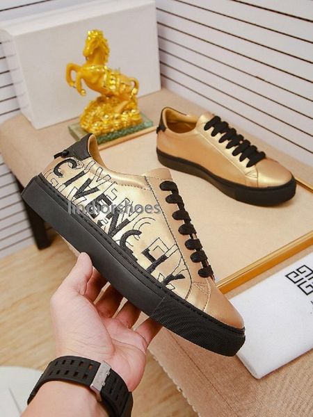 

2020 new gao bang leather shoes high oblique casual shoes 3m men's and women's luxury designer shoes 38-44, Black