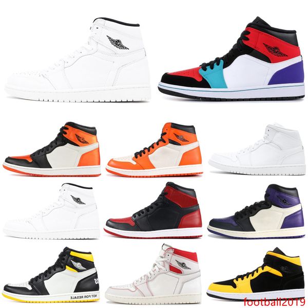 

2019 new 1 1s basketball shoes og nrg phantom unc ying yang pack couture union shadow women mens trainer sports sneakers 5.5-12