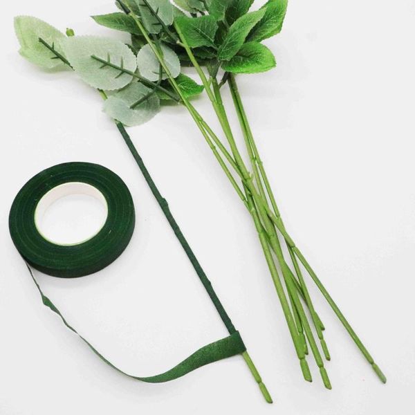 

floral green tapes 12mm*45m/roll tape corsages buttonhole artificial flower stamen wrap florist green tapes stretchy tape