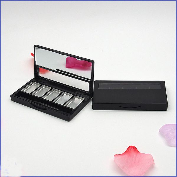 

тени для век palette пустой контейнер губной помады 5 grids diy eyeshadow упаковки compact с алюминиевой ванночки для губ кисти для макияжа