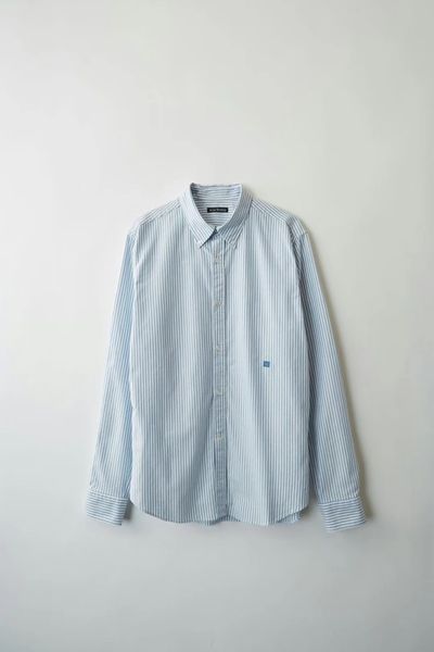 

smile designer acne 2021 sleeve casual women's striped studios long blouse face smiling embroidery shirt new 2021 rxudi, Black