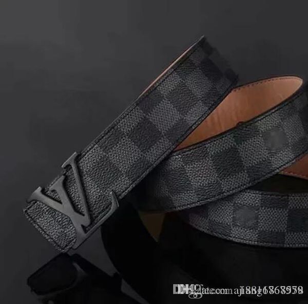 

2020 design belt luxury men's and women's buckle fashion men's belt wholesale freight, Black;brown
