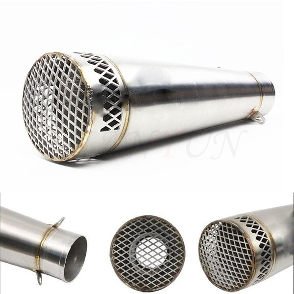 

universal 51mm modified motorcycle exhaust pipe muffler stainless steel for ninja ex500 650r ex650 er-6f er-6n z750s