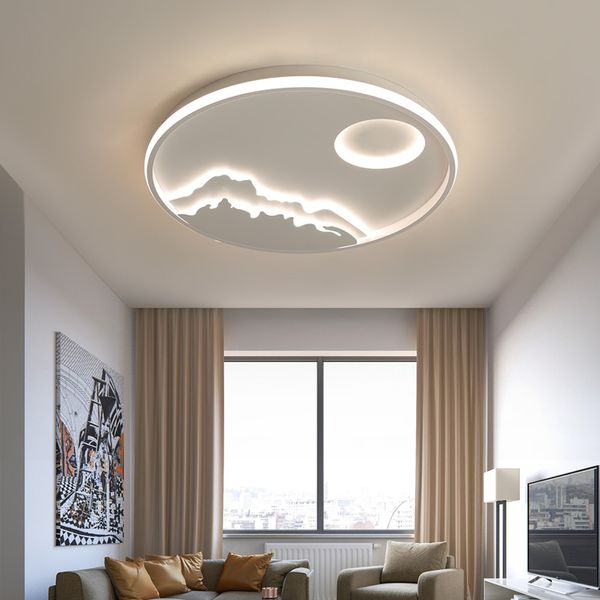 Nuove plafoniere Lampadario a led dimmerabile per soggiorno Camera da letto Sala studio Colore bianco Lampadario a led moderno Spedizione gratuita