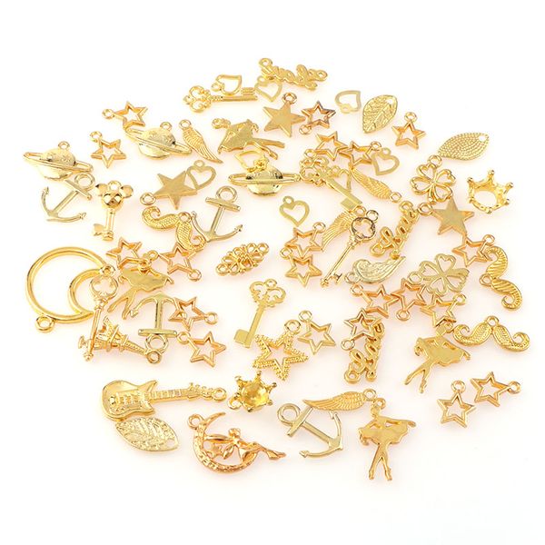 

new vintage 20pc mix форма antique metal hollow рамка клей подвеска blank коннекторы подвесок diy заключения ювелирных аксессуары, Black