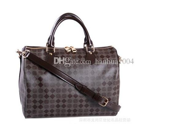 

2017 new style fashion women's genuine leather speedy totes bag with strap shoulder bag