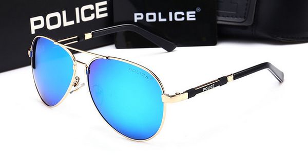 

new glass sunglasses european and american fashion trend men's small frame colorful film goggles 4637 with case, White;black