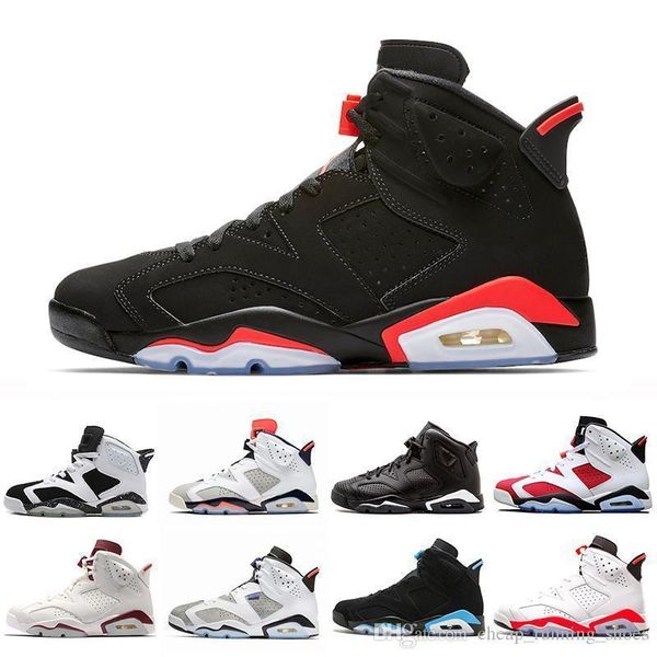 

2019 dmp 6 psg 6s men basketball shoes unc tinker black infrared gatorade alternate wheat sport blue oregon mens sports sneakers