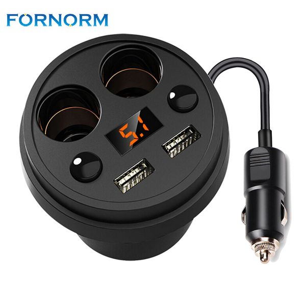 

3.1a dual usb car charger cup charging voltage current display mobile phone charger adapter for xiaomi for iphone 11 x xr xs max