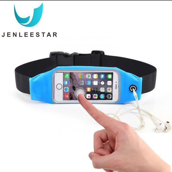 

accessible waist bags running pack women pouch belt bag men purse mobile phone pocket case camping hiking sports bag 5.5 inch