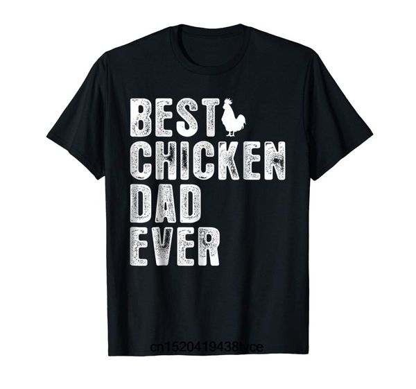 

chicken dad ever t-shirt men printed t-shirt short sleeve, White;black