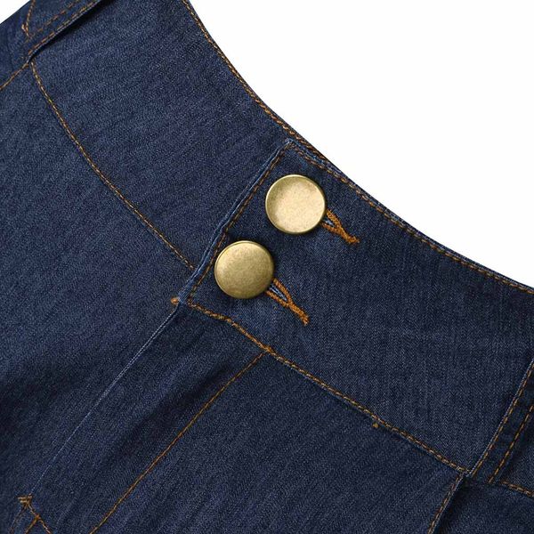 

light color jean woman mid waisted skinny denim pants women pocket stretch slim button pants jeans push up jeans woman gh6, Blue