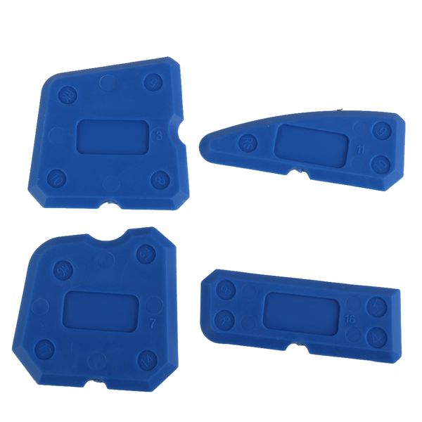 

new caulking tool kit joint sealant silicone grout remover scraper 4pcs blue hand tools squeegees