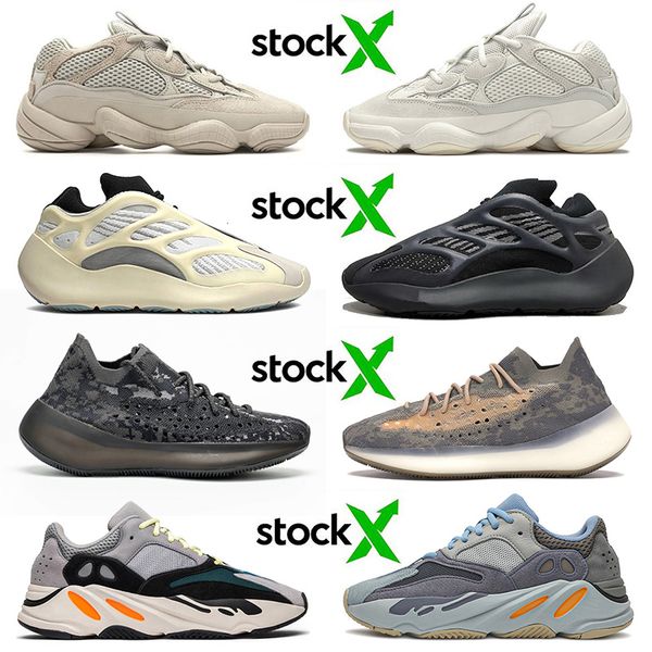 

new 700 v3 azael alvah kanye west v2 carbon blue running shoes men women 380 alien mist 500 bone white trainers size 46