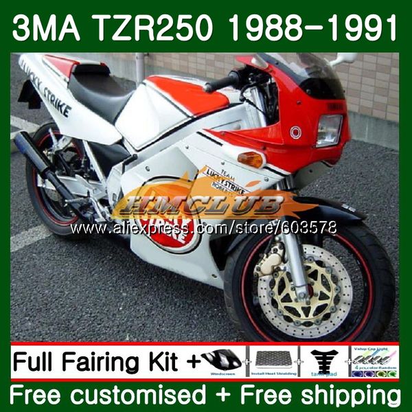 

body for tzr-250 3ma tzr250 1988 1989 1990 1991 121cl.25 tzr250rr tzr250 ypvs tzr 250 88 89 90 91 fairing lucky strike, Black