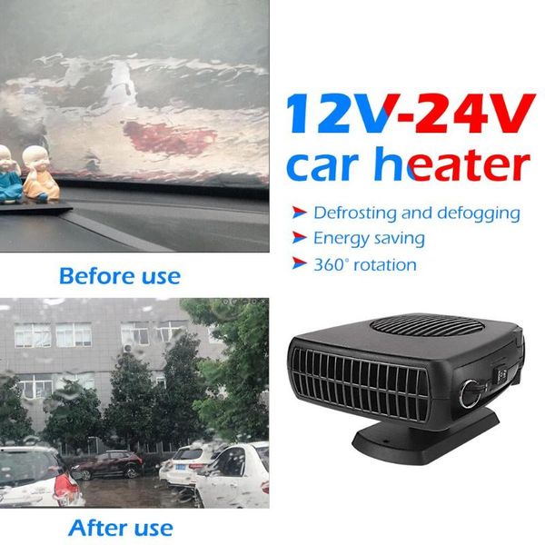 

auto car heater heating defroster 12v 24v portable electric fan heater heating windshield defroster demister