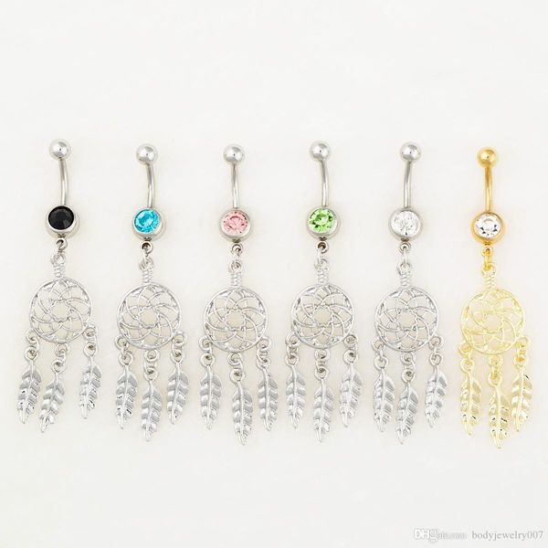 

d0529-1 ( 5 colors ) body jewelry nice style navel belly ring 10 pcs mix colors stone drop shipping factory price, Silver