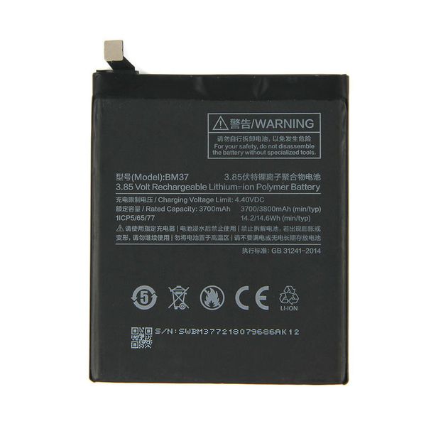 

mi 5s plus 3800 mah bm37 new mobile phone battery lithium ion