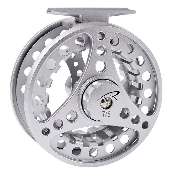 

fly fishing reel 2+1bb 1:1 3/4-5/6-7/8 wt aluminum fly reel cnc machine cut large arbor die casting fly fishing wheel