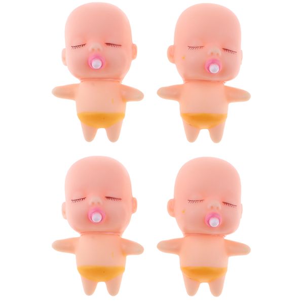

4pcs cute sleeping baby doll for keychain keyring pendant accessory
