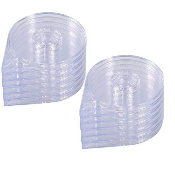 

empty nail art striping tape line case tools sticker box holder nail art tape roller dispenser for easy use diy 6pcs set, Silver;gold
