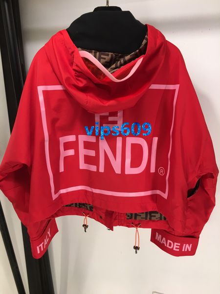 

High end women girl top coat hooded neck letter printing women hort paragraph jacket women ca ual vogue coat 3 color m, Black;brown
