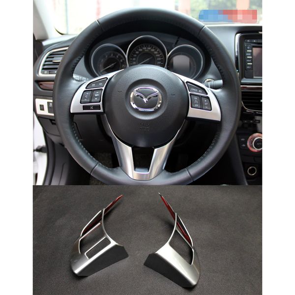 Abs Matte Interior Steering Wheel Cover Trim For Mazda 6 Atenza 2014 2015 Car Seat Covers And Floor Mats Car Seat Covers And Mats From Taolingyu1985