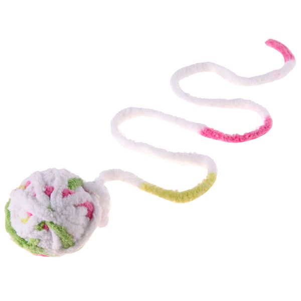 

2 pack cat plush ball toys pet interactive toys cat rope toys 2 colors