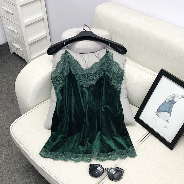 

tank top tank top женщины new lace crochet sexy v шеи с холтер трусиков шнурка бархата рубашки bottom сыпучие белье жилет sleepingwear, White