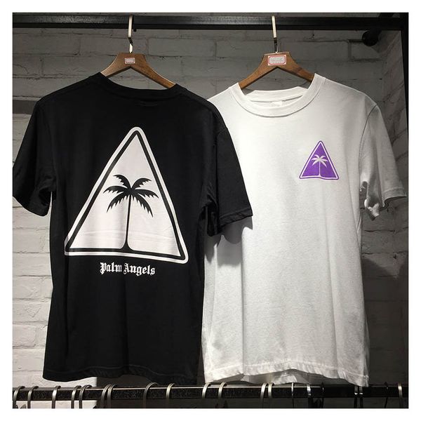 

2019 Черный / Белый / Фиолетовый Кокосовый Пальмовый принт с логотипом Palm Angels Футбол