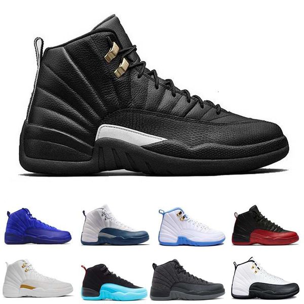 

shoes 12s wool xii basketball shoes flu game wolf grey gym red taxi gamma french blue suede red sneaker