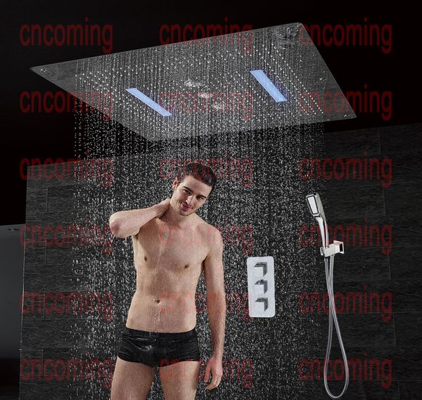 

thermostatic bathroom shower faucet wall bath faucets set waterfall ceiling shower mixer tap set spa tap rain shower head