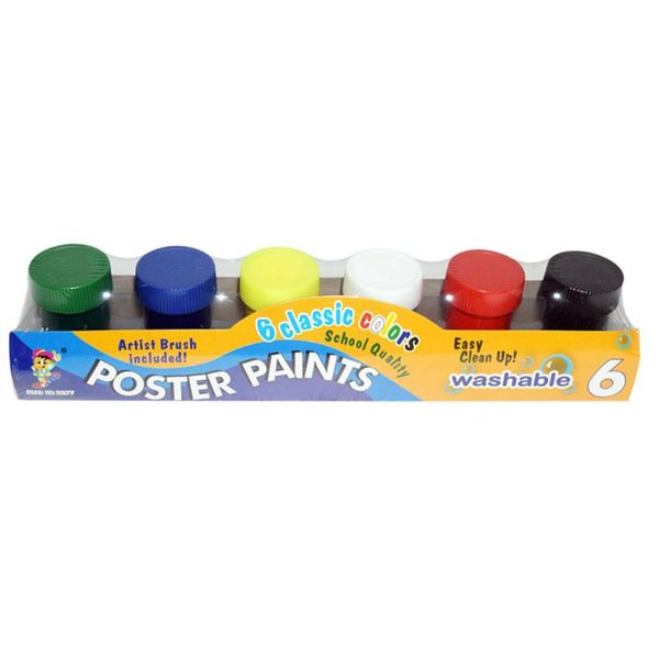 

20ml 6 vibrant colors washable gouache paint for kids school finger paint x6hb
