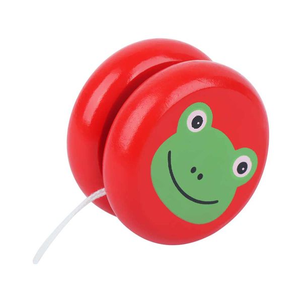 

1pc colorful animal prints wooden yoyo toys kids yo-yo creative yo yo toys for children classic funny yoyo ball toys gift