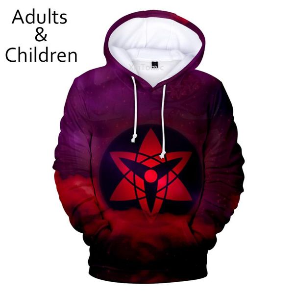 

new 3d casual cartoon men and women hoodies popular children spring and autumn popular pullovers kids red sweatshirts, Black