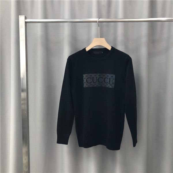 

19aw luxurious italy brand design hoodie long sleeve crewneck sweater sweatshirt fashion flocking pullover hoodie outdoor sweatshirt, Blue;black