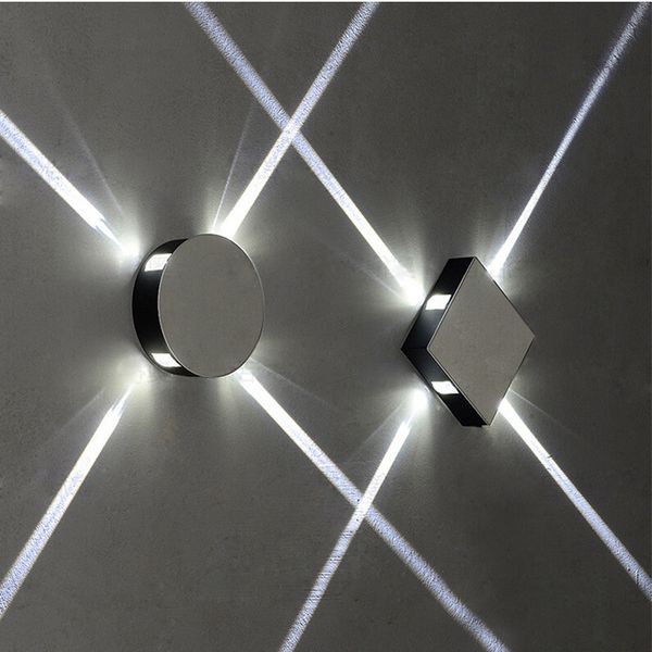 

led cross star wall lamp round square creative modeling light bar internet bar ktv club background wall decoration light