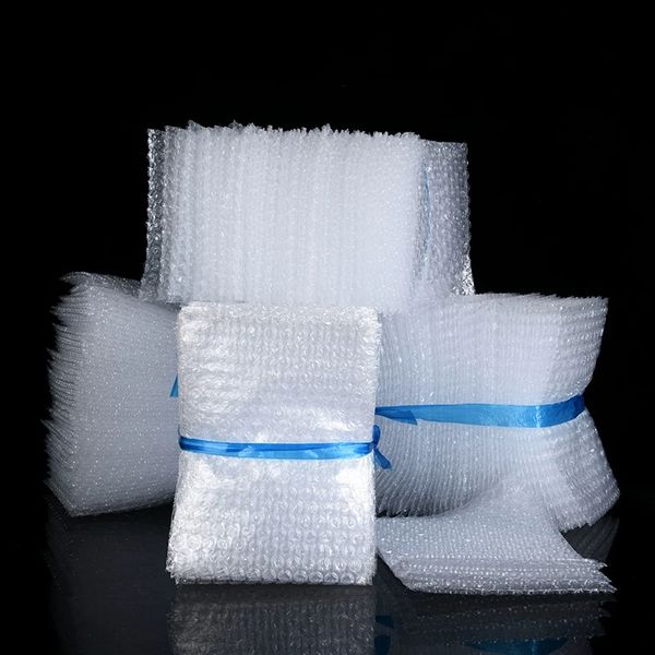 

0.06mm new wrap envelopes bags white plastic bubble pouches ldpe packing material bubble wholesale price bags