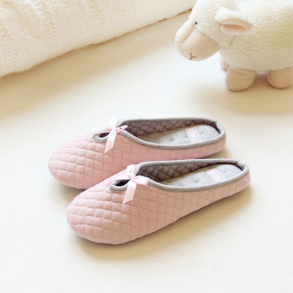 

japanese cotton home slippers non-slip maternity shoes indoor wooden floor slippers office maternity shoes, Black