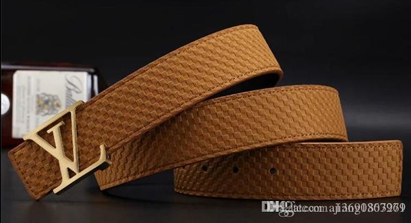 

new 20 model brand men belts for and business leather famous luxury men belt fashion big logo buckle casual waistband waist strap with box, Black;brown