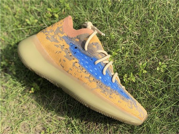 

2020 новый релиз аутентичные 380 синий оат кроссовки 380s мужчины женщины kanye west wave runner 3m reflective кроссовки спортивные с оригин