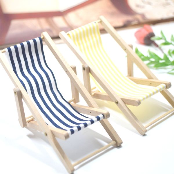

1; 12 miniature candy toy scene dollhouse accessories mini model beach chair foldable leisure chair