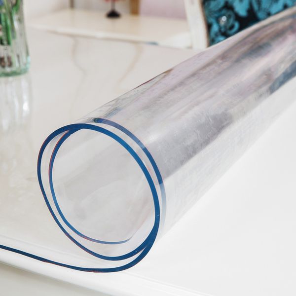 

pvc soft glass waterproof thermal conductivity plastic tablecloths coffee mats transparent matte pvc sheet mat
