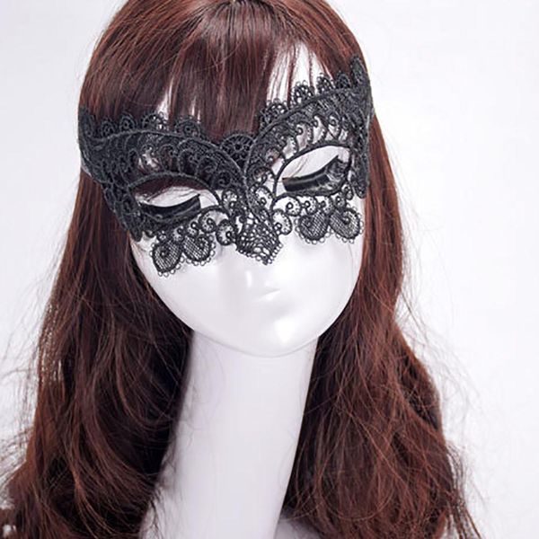 5PCS Preto Vendas Hot Sexy Lady Lace Mask Eye For Masquerade Party Máscara / Halloween Party Fantasia