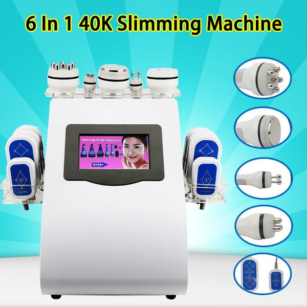 Super Slimming Shaping Cavitação Cavitação Vacuum Bipolar multipolar RF LIPO Laser Máquina de perda de gordura magra