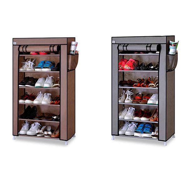 

New 7 Layers Shoes Rack Cabinet Dustproof Moistureproof Large Capacity Shoes Storage Shelf Shoe Hanger Organization Space Saving