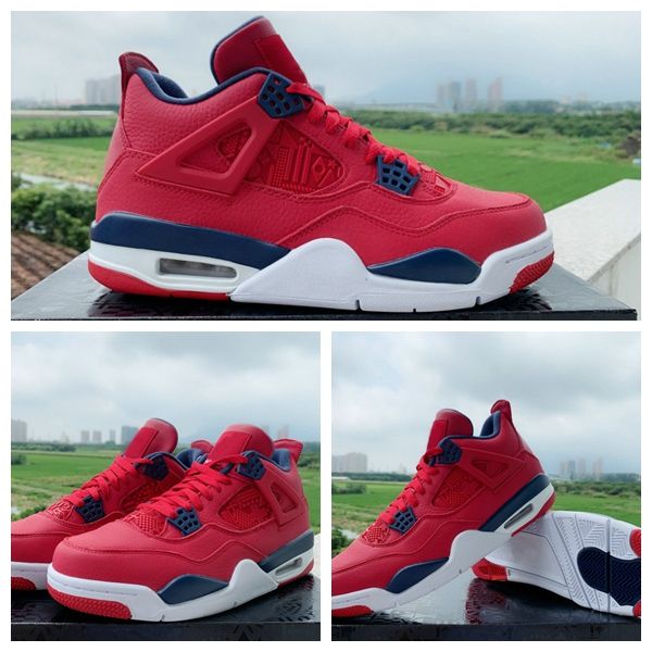 

2019 new 4 iv mens basketball shoes world cup fiba red trainers sports sneakers 4s designer men jumpman athletics zapatillas des chaussures